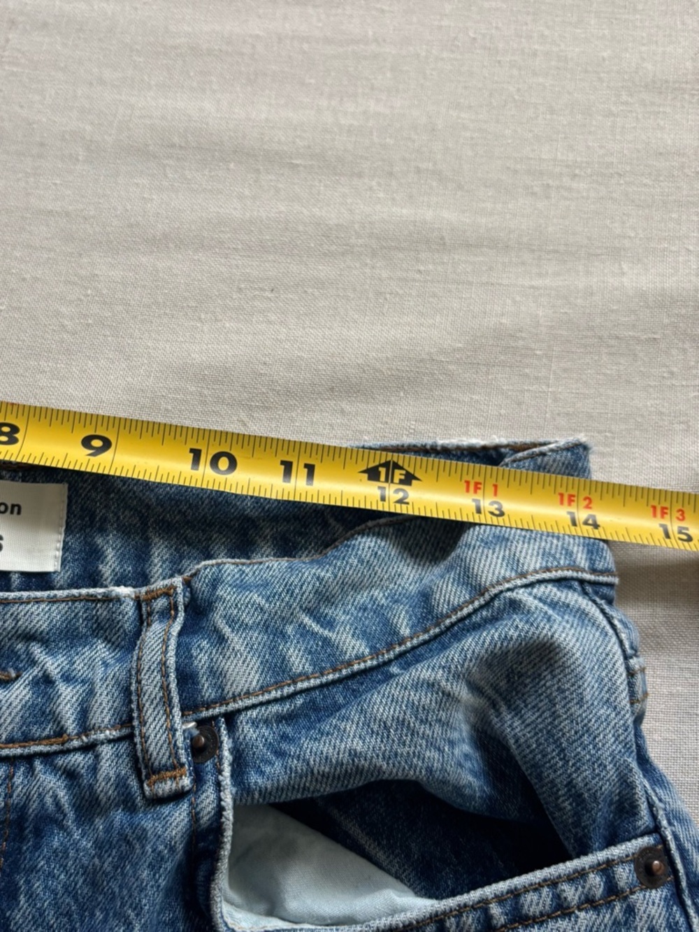 Reformation Kama Hanna High Rise Straight Jeans Medium Wash Size 27 - Picture 9 of 12
